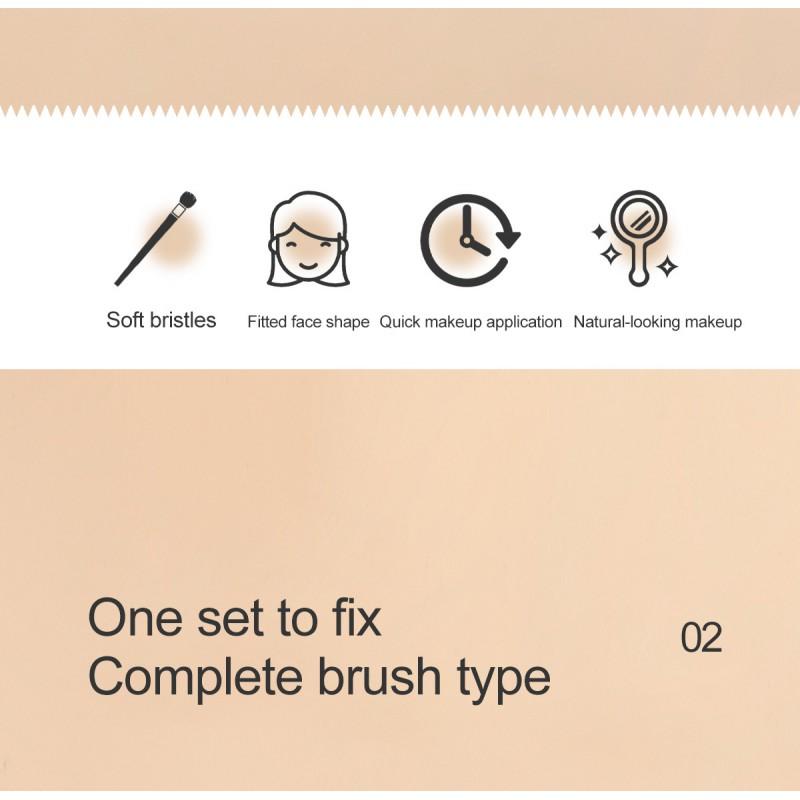 24 Pcs Professional Makeup Brushes Set Portable Complete Cosmetic Tools Synthetic Fiber Powder Eyeshadow Blush Lip