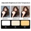 New Mini Selfie Fill Light Rechargeable 3 Modes Adjustable Brightness Portable Clip On For Phone Laptop Tablet Meeting Make Up