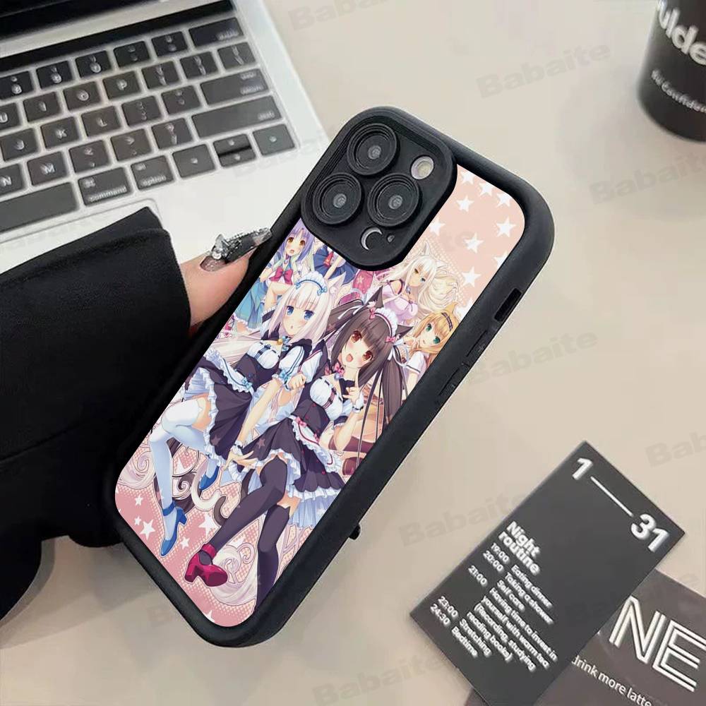 Чехол для телефона Chocola Nekopara для iPhone 17 16 15 14 13 12 11 Pro Max Plus