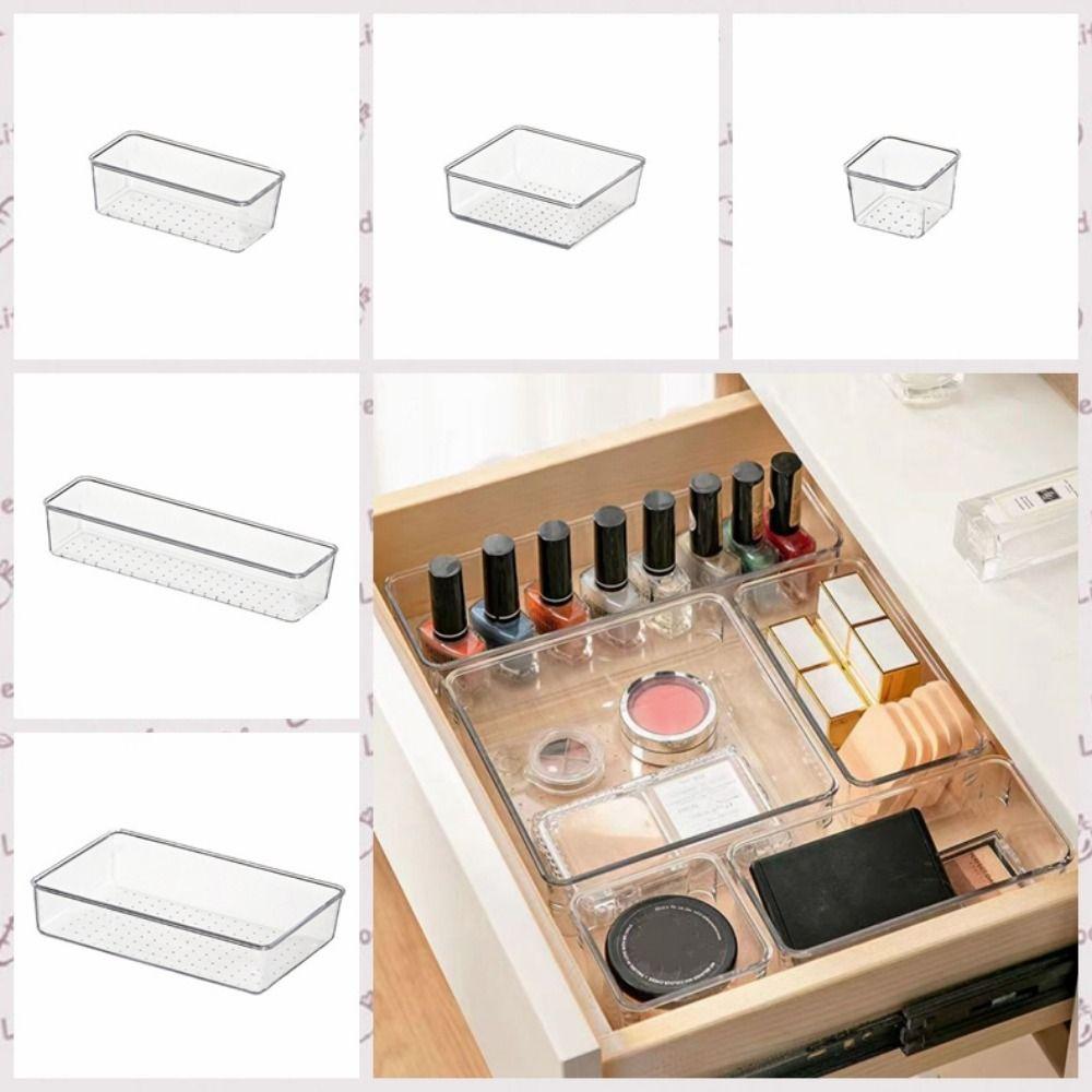 Волновая точка, прозрачный ящик, пластиковый косметический шкаф-органайзер, серьги