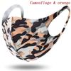 5pcs Camouflage Breathable Face Covers Dustproof Face Mask Anti-Dust Protection Windproof Sports for Men Bicycle Travel