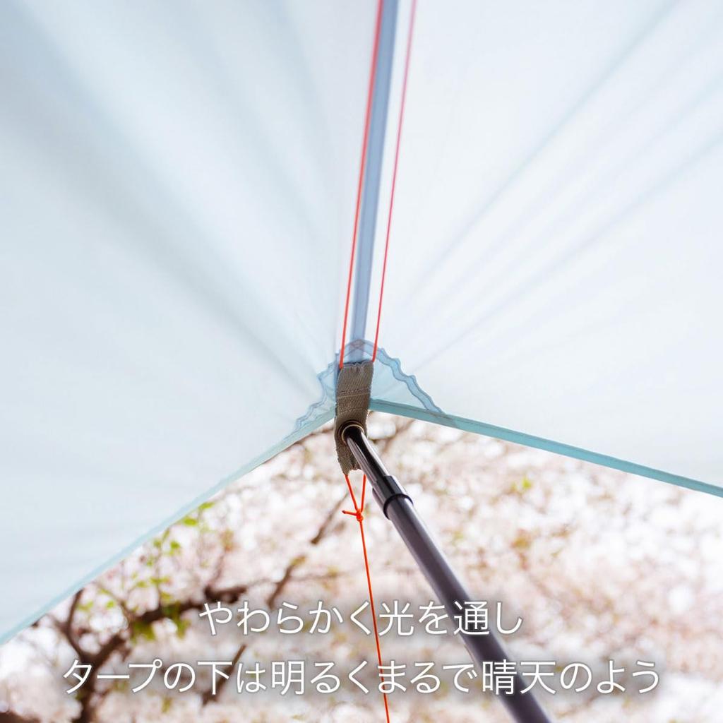 MONORAL Кемпинговая тентовая пленка Sky 150SIL не квадратная Для 1-3 человек (Голубое небо) (Колышки включены) (Квадратная форма) МТ-0039 /