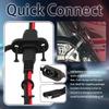 2PCS 1Ft 12AWG SAE Connector Harness with Dust Cap | Waterproof 12V Quick Connect Plug,Male to Female Socket,for Battery Charger/Solar Panel,Easy