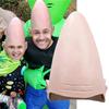 Конусообразный лысый головной убор - Странные аксессуары для костюма, головные украшения в форме яйца для мужчин, женщин, мальчиков и девочек, реквизит для праздничной вечеринки