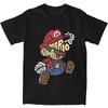 Кавайные футболки Super Mario Унисекс с коротким рукавом, с круглым вырезом, летний топ, модный и повседневный для лета