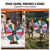 36 inch Spinning Prize Wheel, 18 Slots Spinning Wheel, Roulette Wheel with a Dry Erase and 2 Markers, Tabletop or Floor Standing Win Fortune Spin