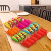 6pcs Wavy Colorful Taco Holder Microwaveable Taco Stands Mexican Pancake Rack  Dinning Table