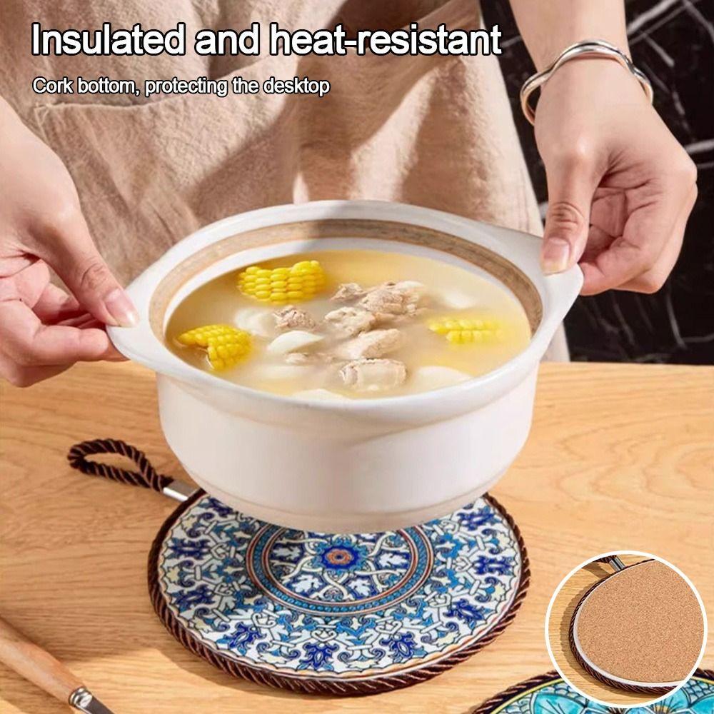 Круглая подставка для кофе, термостойкая, коврик для стола под кофейную чашку, полезная салфетка для стола