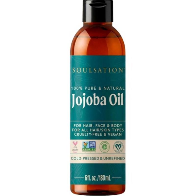SOULATION Natural Cold-Pressed Unrefined Jojoba Oil 177.1ml, 1 pcs