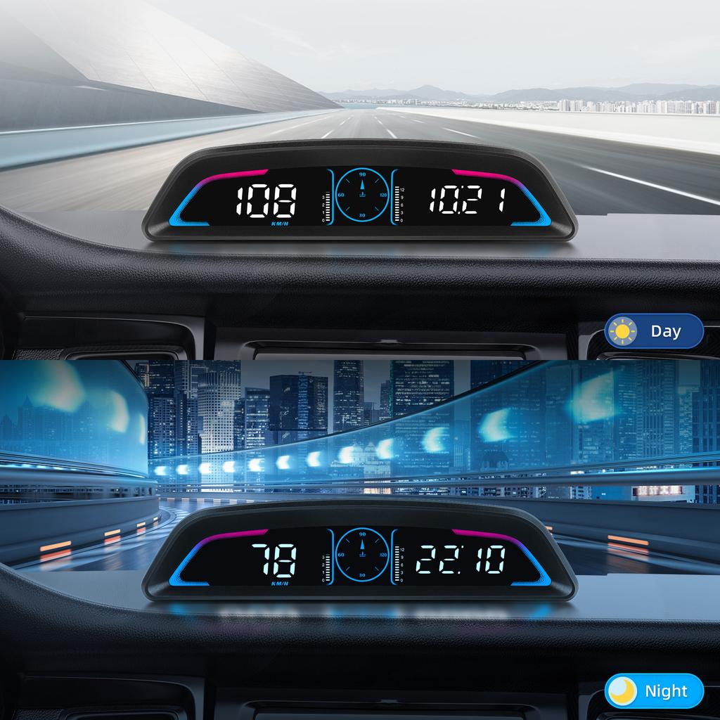 Автомобильный HUD B3/G3 проекционный дисплей цифровой GPS спидометр проектор OBD2 вода t=температура RPM сигнализация автомобильные электронные аксессуары