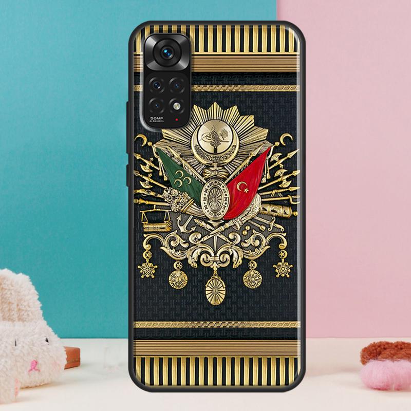 Чехол-органайзер с гербом Османской империи для Xiaomi Redmi Note 12 11 10 9 8 Pro 9S 10S 11S 12S Redmi 12C 9A 9C 10A 10C Coque