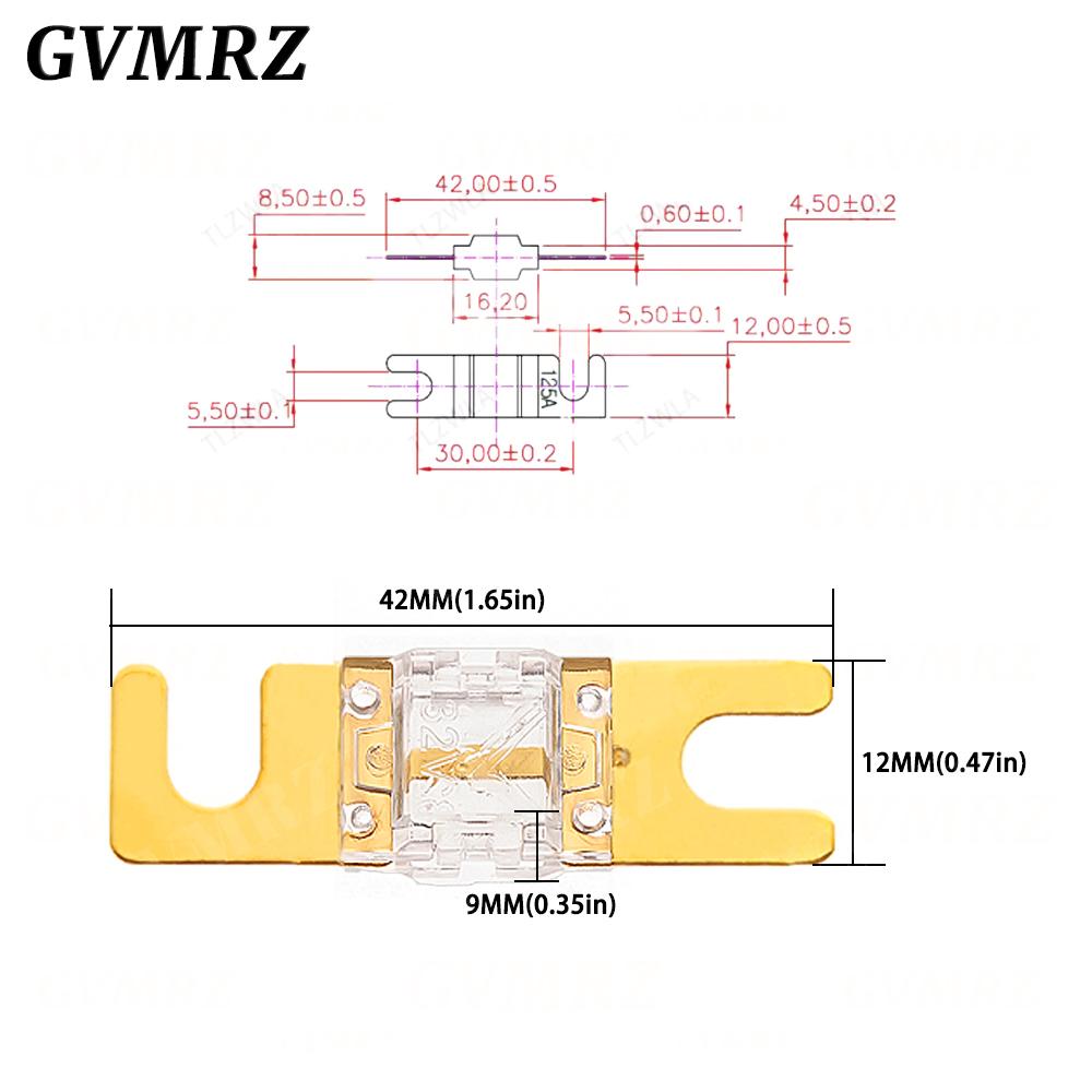 ANL Gold Plated Stud Car Fuses Mini Car Stereo Audio AFS Fuse 20A 30A 40A 50A 60A 70A 80A 100A 125A 150A 32V Auto Fuse Fuses Hot