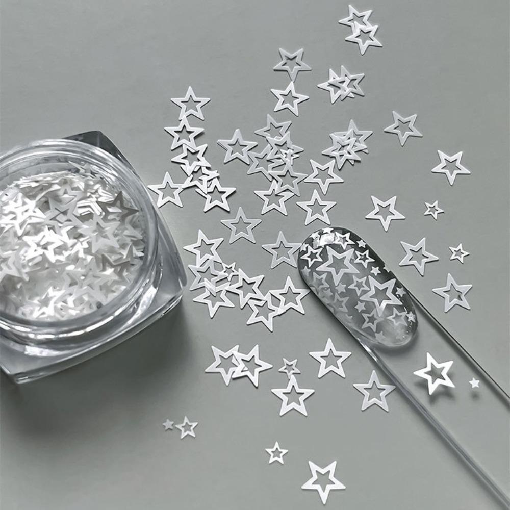 DIY Five-pointed Star Glitter Nail Charms Colorful Sequins Nail Decorations Nail Salon