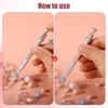 4pcs Sprinkles Tool for Cake Decorating, Jewelry Septum Earring Piercing Ball Bead Holder Screw on Grabber Tool Includes Claw Pen Pearl Grabber &