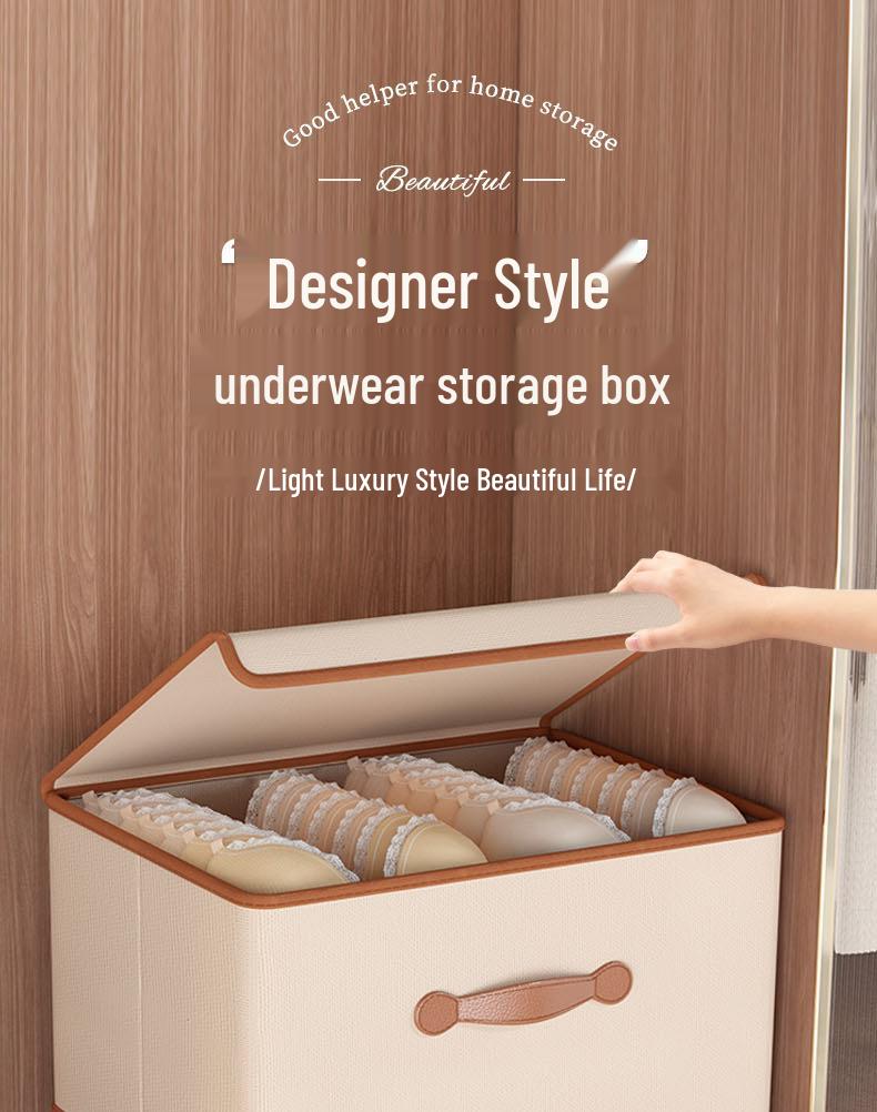 Home Wardrobe Storage Box with Lid for Clothes, Quilts, and Underwear