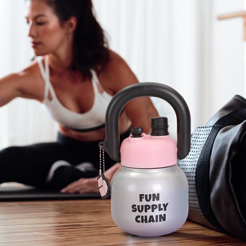 Бутылка для воды с большим животом Изолированная бутылка для воды Нержавеющая сталь Милые бутылки для воды с ручкой Большая емкость Чашка для воды Портативная