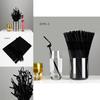 100pcs Black Bendy Straws Ideal For Elegant Birthday And Summer Party Drink Needs