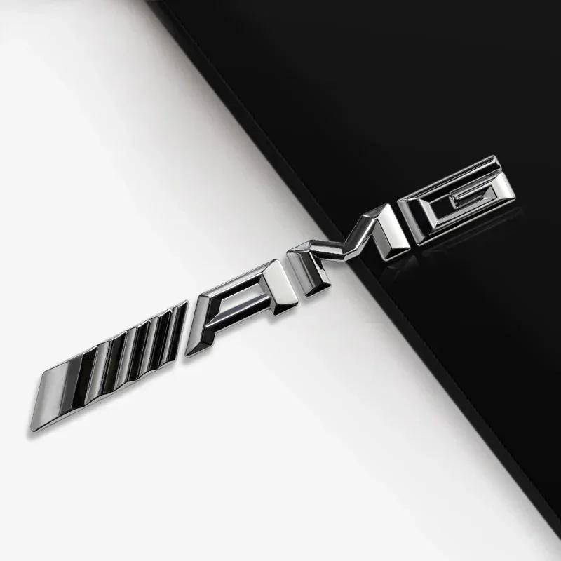 For Mercedes Benz 3D Aluminum Stickers Trunk Car Logo Decoration Label For Mercedes Benz AMG W204 W205 W203 W211 W212 W213 W201
