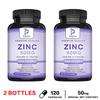 Pslalae High-Content Zinc Capsules, 50mg, Zinc Oxide Citrate Complex, Immune System, Dietary Supplement, Suitable for Adults