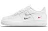 Nike Air Force 1 Low Мульти-Свуш Белый Particle Grey Photon Dust Bright Crimson GS DO6486-100