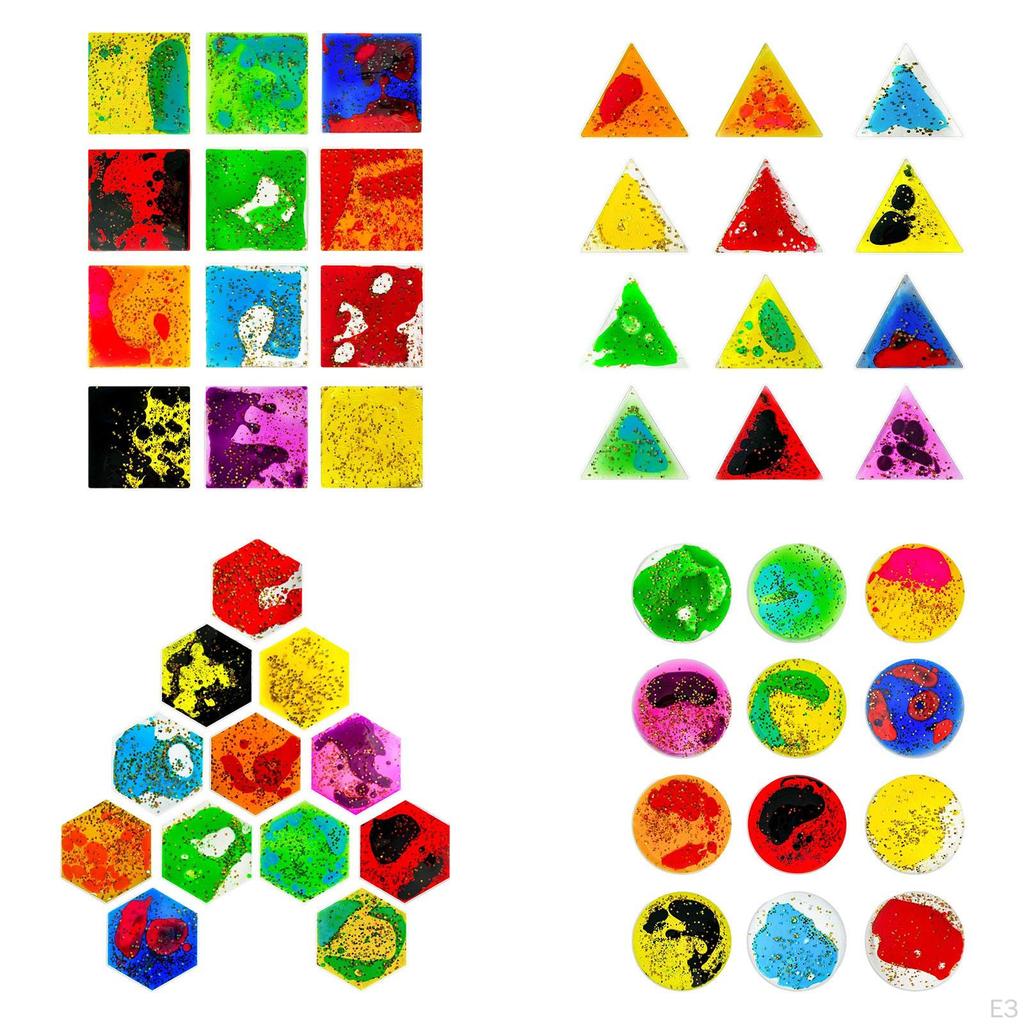 12 Pieces Sensory Gel Liquid Toys Calming Toy Classroom Prizes