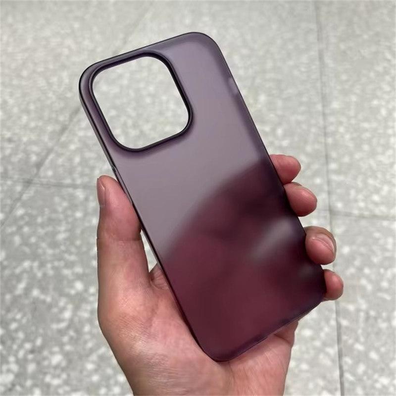 Ультратонкий матовый полупрозрачный чехол для телефона Apple iPhone 16 15 14 Plus 13 12 11 Pro Max, твердый пластиковый прозрачный шелковистый чехол