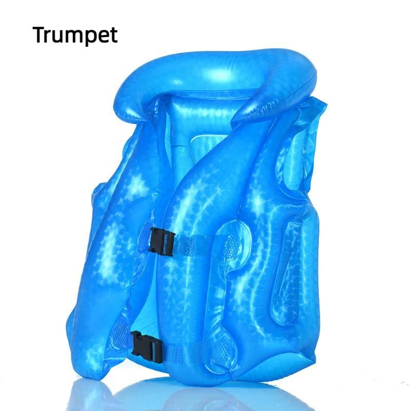 1Pcs Baby Swimming Equipment Children'S Fluorescent Inflatable Vest Life Jacket Thickened Swimming Clothes