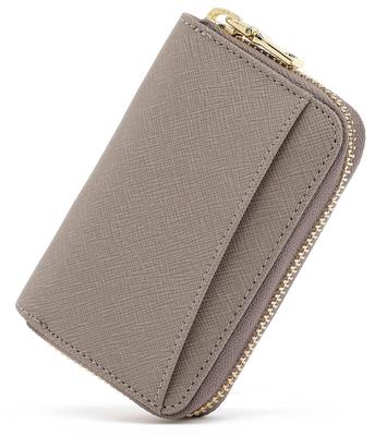 Держатель для монет YKK Skimming Card Holder [медовый и синий] для женщин, чехол, кожа, молния, профилактика, кошелек, (Грейдж)