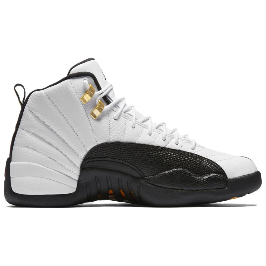 Кроссовки мужские Air Jordan 12 Retro Taxi 2025 Белые Черные CT8013-117