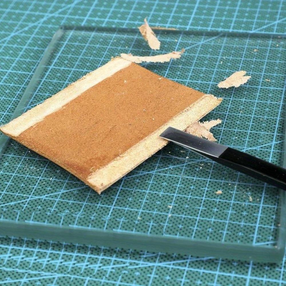 2 шт./набор ножей для истончения кожи, ручной работы, кожаный инструмент «сделай сам», лопата для снятия шкур, нож для истончения кожи, принадлежности для кожевенного ремесла
