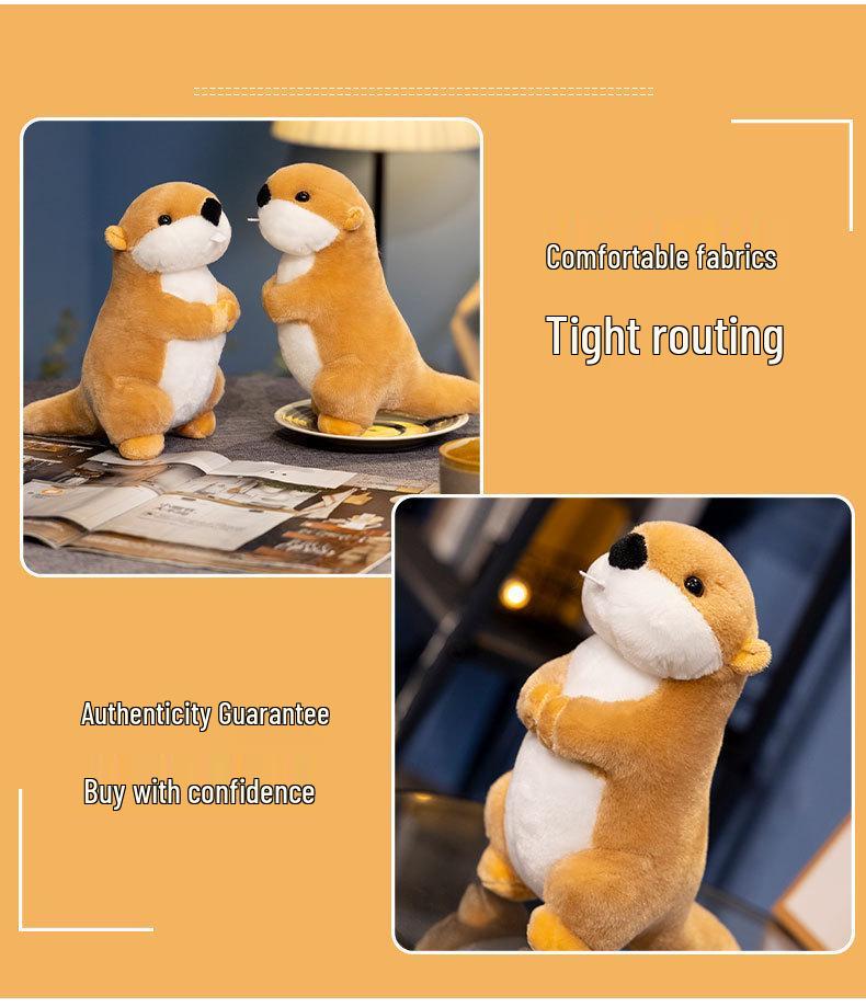 Плюшевая игрушка бобр и сурок, вдохновленная фильмом «Нэчжа» - Реалистичный дизайн с большими зубами