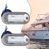 High Quality Hot Sales Practical Marker Light With Chrome Mount 12V 2pcs/kit Accessories Boat LED Courtesy Lamp