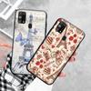 Black Case for Xiaomi Redmi 13C Note 9 iPhone XR 7 8 14 15 11 12 13 X XS Pro Max Samsung A25 S23 S24 FE Ultra Plus Eiffel Tower