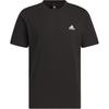 adidas Повседневная футболка с круглым вырезом и однотонным логотипом, топы унисекс, черный IT4339