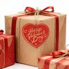 100pcs White Red Paper Valentine's Day Tags Hand Gift Hanging Tag  Festive & Party SupplieS
