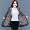 Winter Jacket Women Casual Warm Padded Coats  Snow Wear Plush Parka Mid-Length Loose Hooded Velvet Lined