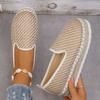 Fashion Braided Breathable Espadrilles Shoes Women Autumn Thick Bottom Platform Sneakers Woman Slip-On Round Toe Loafers Shoes