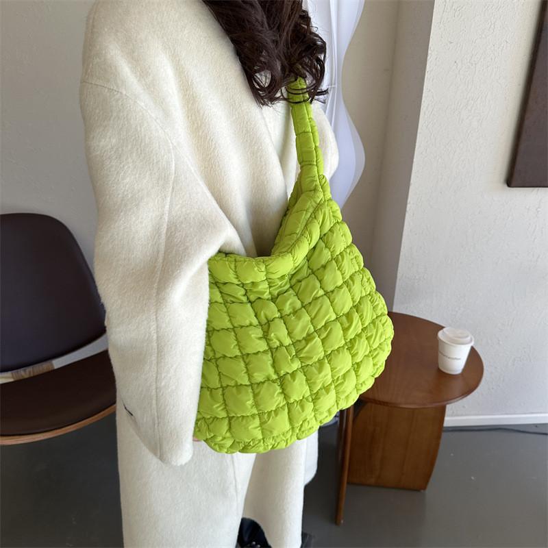 Трендовая большая сумка-тоут «Облако» для женщин в черном, белом, хаки, фиолетовом и зеленом цветах, модный стиль