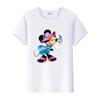 Casual Disney Cartoon Minnie Summer Blouses Men T-shirt White 2000s Tees Women Tshirt Ladies Mickey Mouse Tops Oversized Clothes