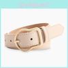 With Belt Womens Solid Color Design And Irregular Needle Buckle For Wear Casual