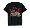 Terbren Dog with a Stuffed Animal and Lots of Hearts T-Shirt