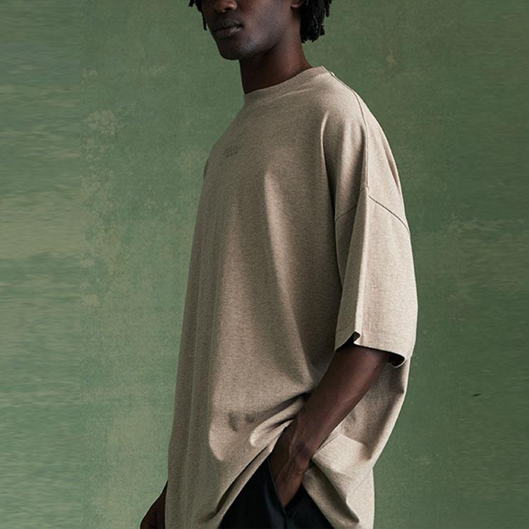 Fear of God Футболка Essentials Core Heather Мужские топы Коричневые 125BT232004F