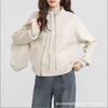 Korean lazy style design sense knitted cardigan zipper sweater jacket women's new autumn and winter short long sleeves