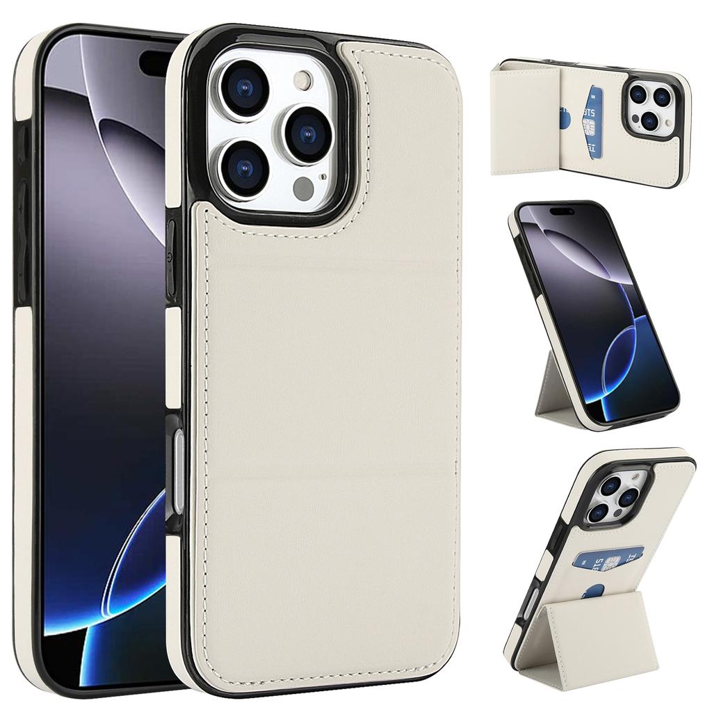 Вертикальная подставка Слоты для карт Кошелек Кожаный чехол Для iPhone 16 Pro Max 15 Plus 14 13 12 11 Xs MAX Se Трехстворчатая крышка-подставка