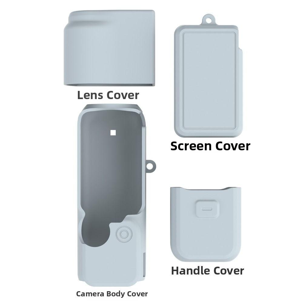 Silicone Screen Protector Lens Cover for DJI Osmo Pocket 4 Action Camera Accessories