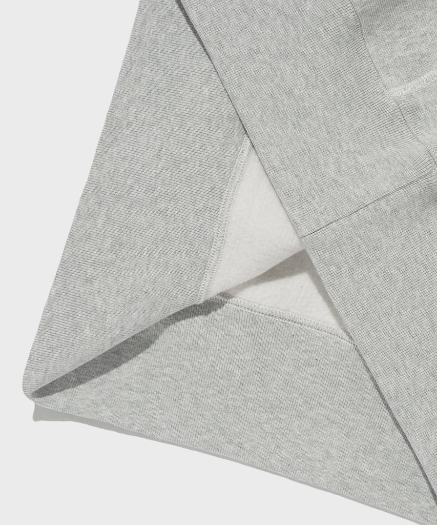 Champion Свитшот с обратной вязкой Blu-Tack свободного кроя с полумолнией Обычный серый