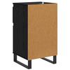 Sideboard in Black Oak Look 35 x 40 x 70 cm Engineered Wood