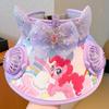 Перезаряжаемая шляпа-козырек с двойным вентилятором My Little Pony для девочек: Детская шляпа от солнца