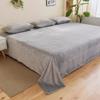 Зимняя теплая толстая плюшевая бархатная плоская простыня, сплошной цвет, большой размер, мягкая фланелевая простыня 350x245 см, не включая наволочку