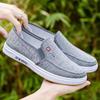 Мужская тканевая обувь в старом Пекине, нескользящая рабочая обувь на плоской подошве, дышащая парусиновая обувь с сухожильной подошвой, повседневная обувь для папы и мужа